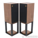Wharfedale Linton 85th Anniversary Bookshelf Speakers; Walnut Pair w/ Stands
