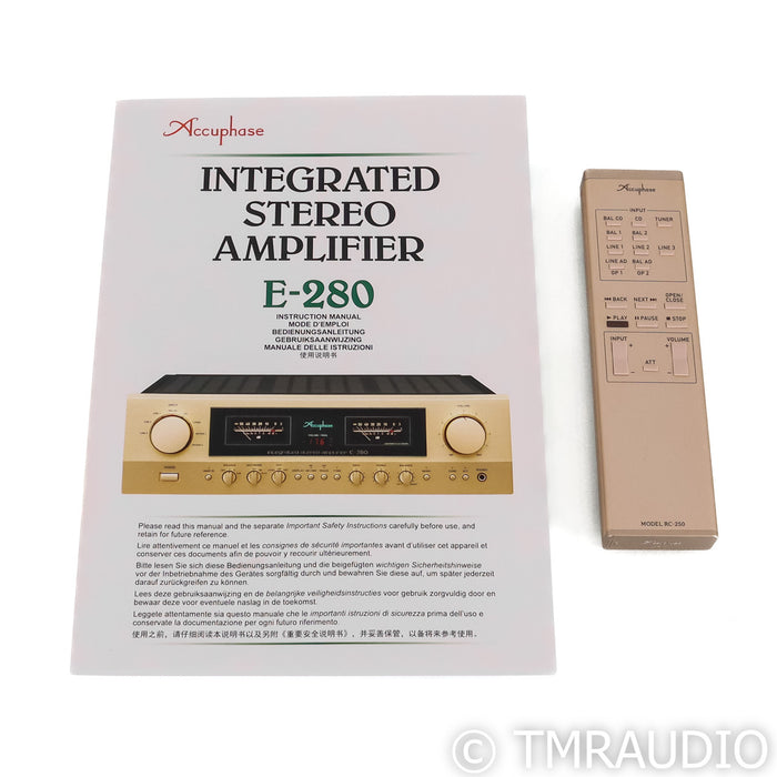 Accuphase E-280 Stereo Integrated Amplifier; (No Remote)