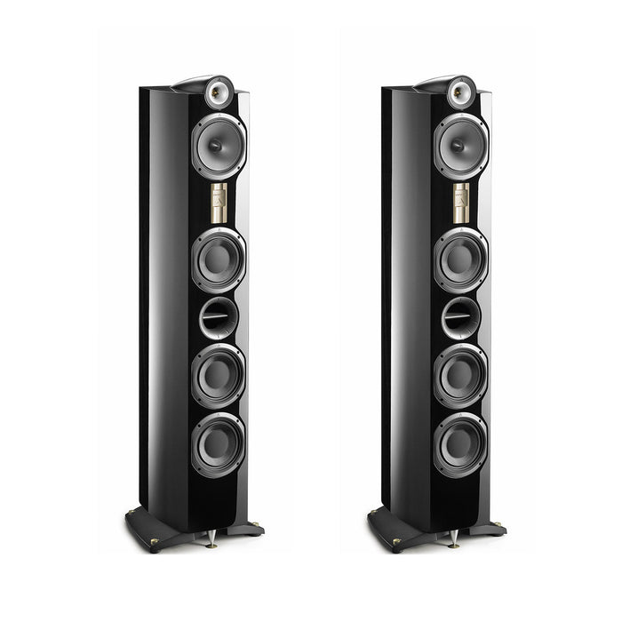 Triangle Genese Lyrr Floorstanding Speakers; Black Pair (New Old Stock/Sealed)