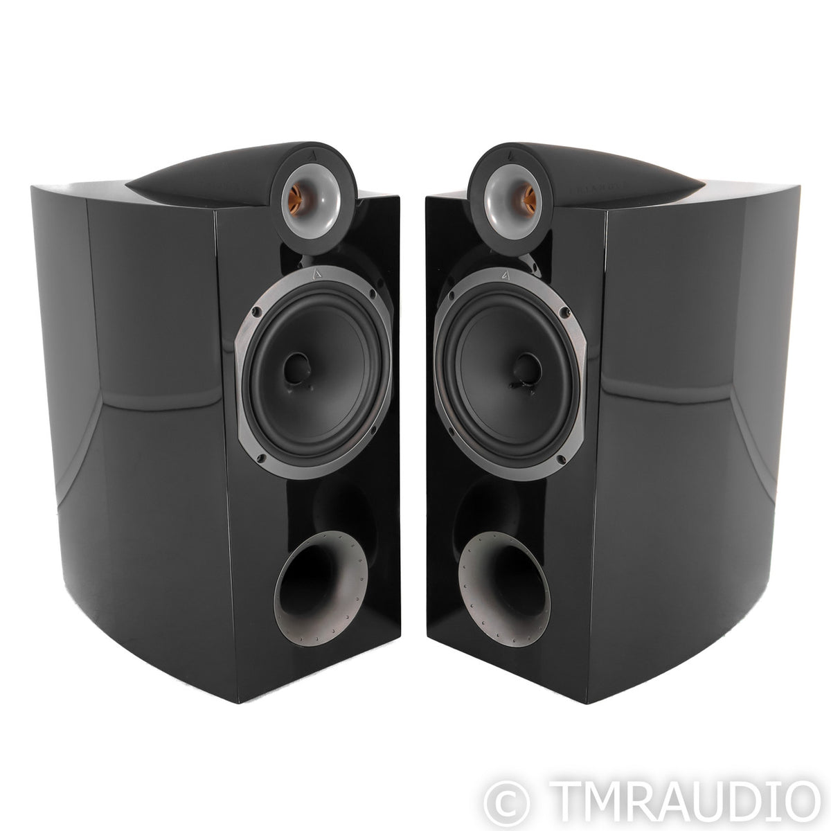 Triangle Genese Trio Bookshelf Speakers; Gloss Black Pair — The Music Room