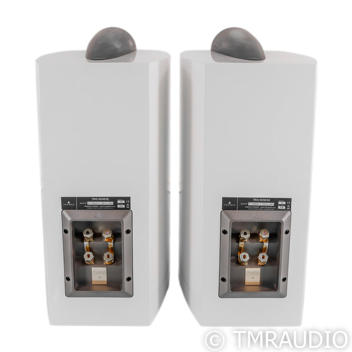 Triangle Genese Trio Bookshelf Speakers; Gloss White Pair