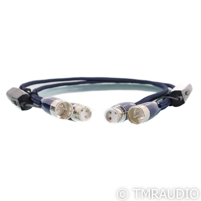 AudioQuest Water XLR Cables; 1m Pair Balanced Interconnects (Used)