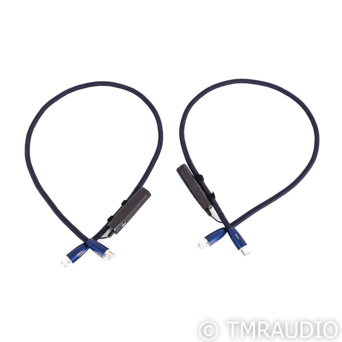 AudioQuest Water XLR Cables; 1m Pair Balanced Interconnects (Used)