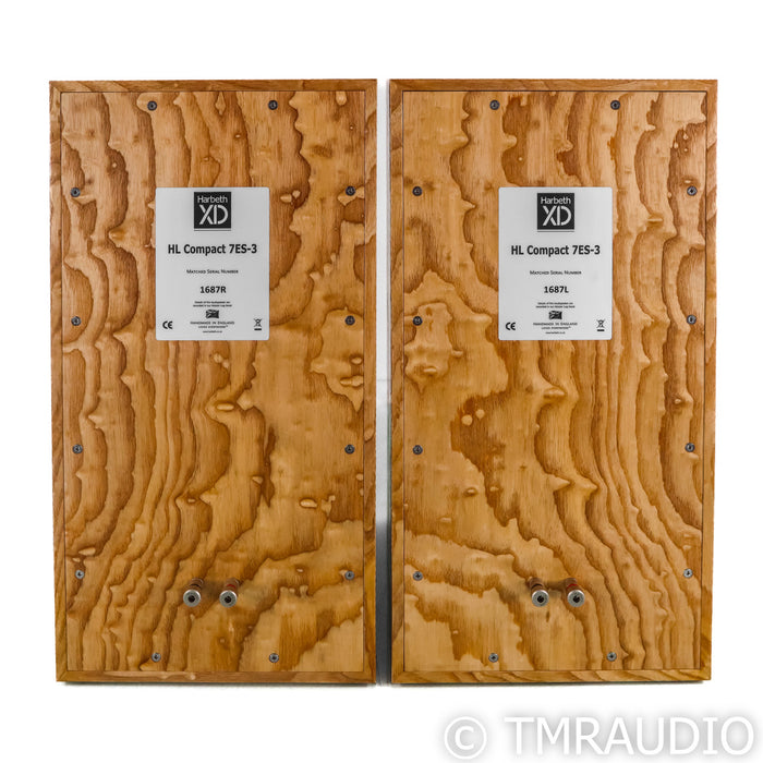 Harbeth HL Compact 7ES-3 Bookshelf Speakers; Tamo Ash Pair