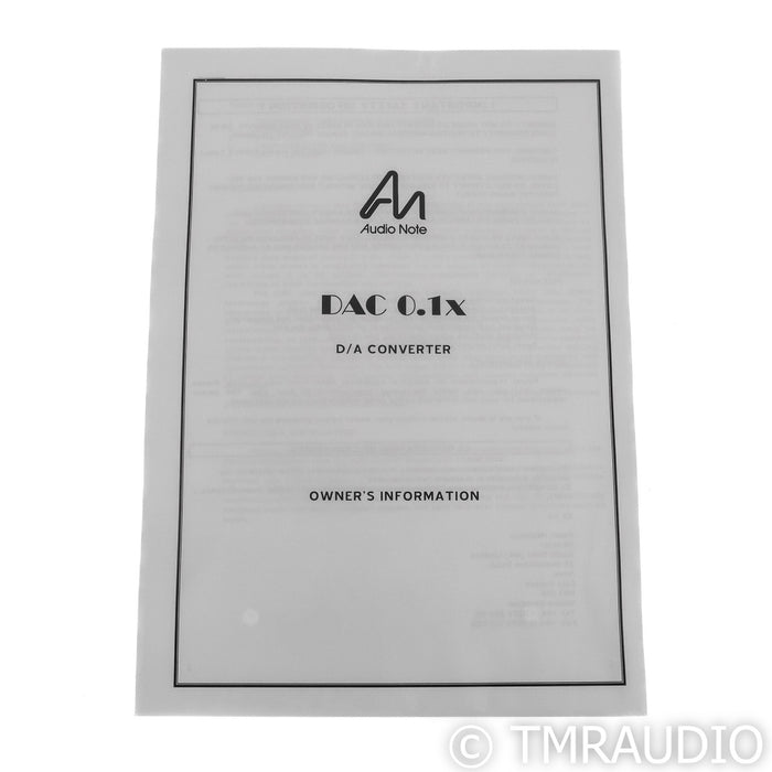 Audio Note DAC0.1x DAC; D/A Converter
