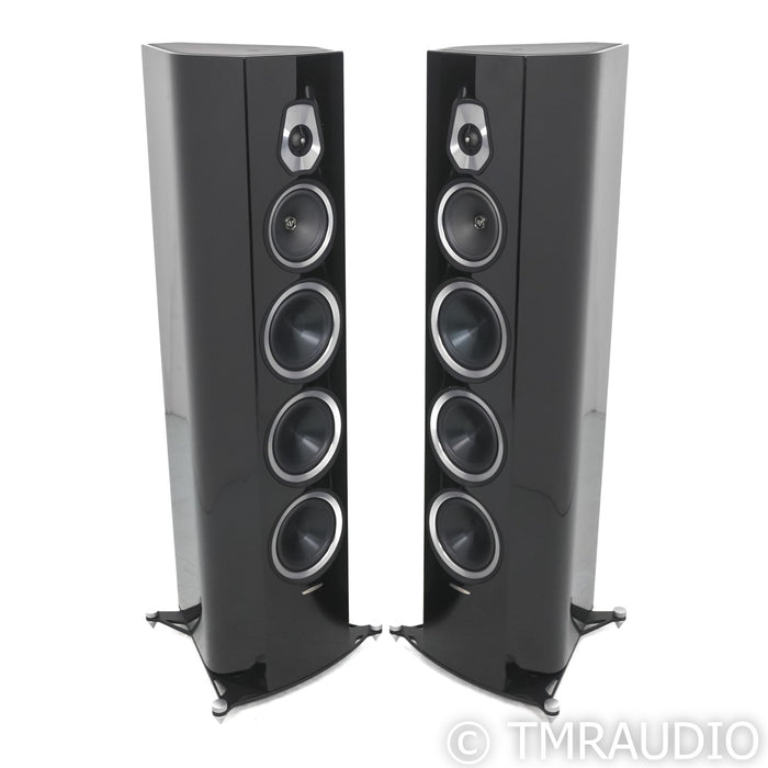 Sonus Faber Sonetto VIII Floorstanding Speakers; Piano Black Pair (Low Hours)