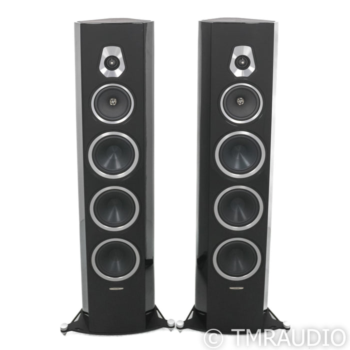 Sonus Faber Sonetto VIII Floorstanding Speakers; Piano Black Pair (Low Hours)
