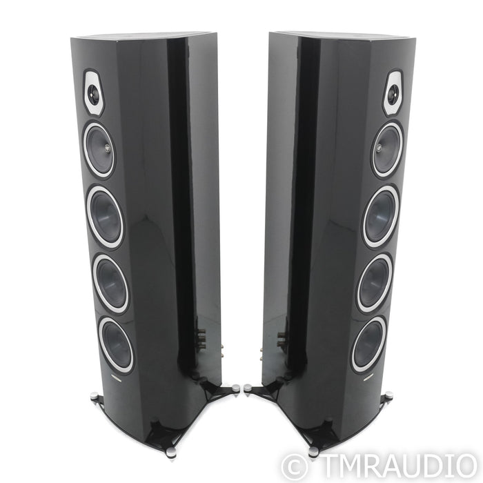 Sonus Faber Sonetto VIII Floorstanding Speakers; Piano Black Pair (Low Hours)