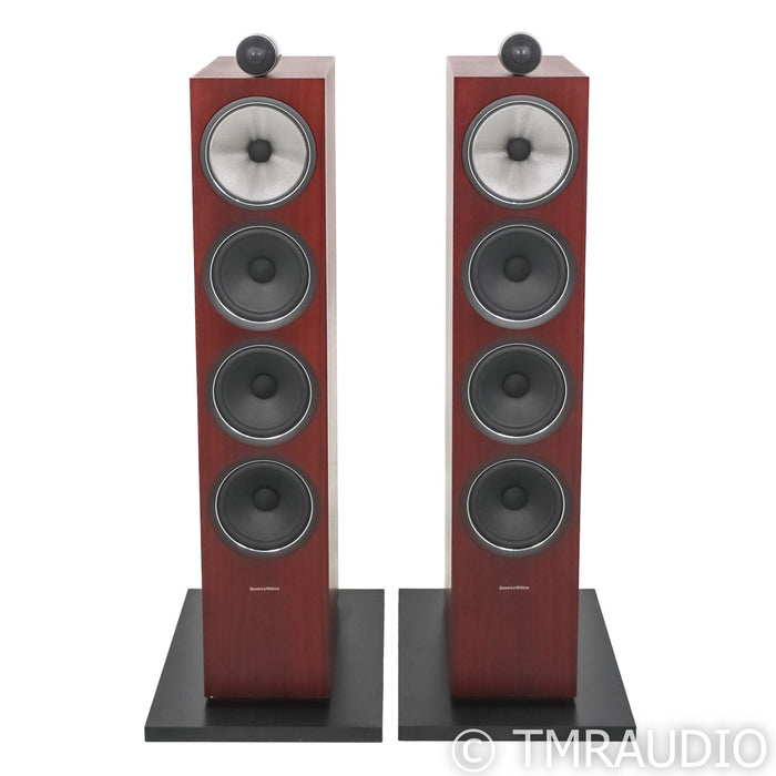B&W 702 S2 Floorstanding Speakers; Rosenut Pair