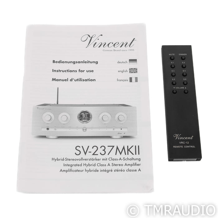 Vincent Audio SV-237MKII Stereo Tube Integrated Amplifier; SV237MKII