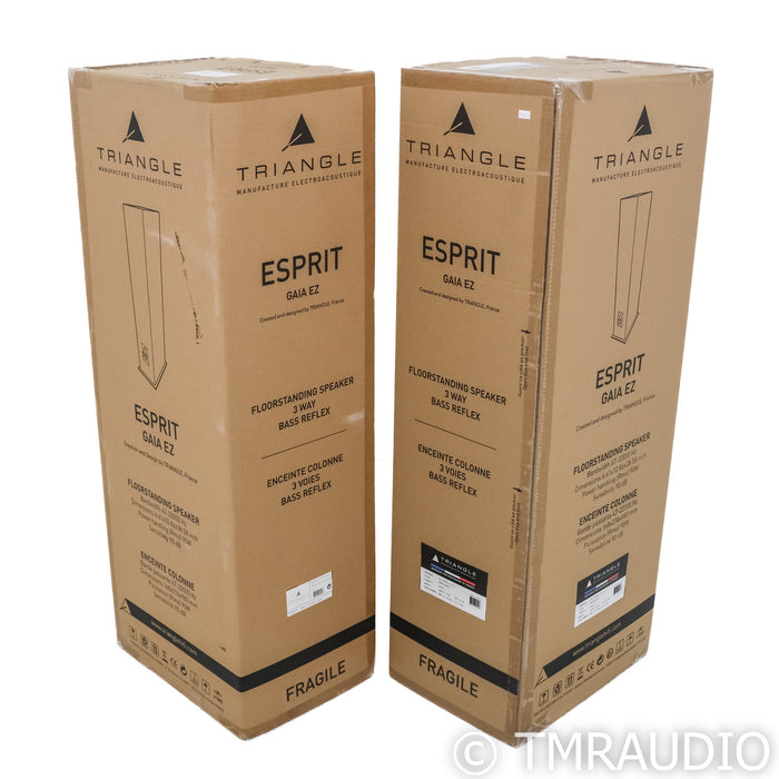 Triangle Espirit Gaia EZ Floorstanding Speakers; White Pair (Mint / Unused)