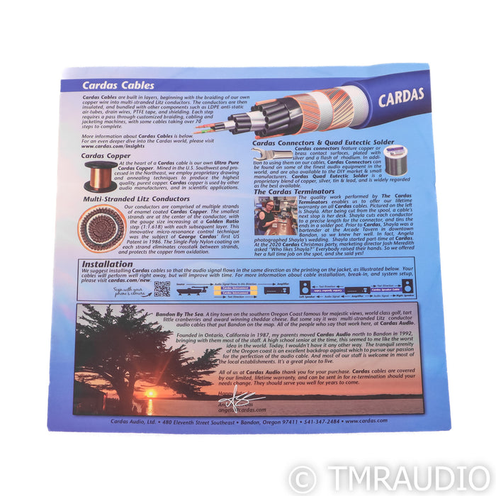 Cardas Clear Cygnus Power Cable; 2m AC Cord