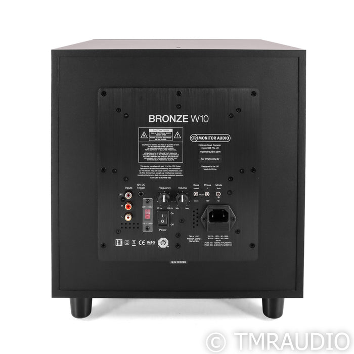 Monitor Audio Bronze W10 10" Powered Subwoofer; Black