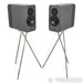 Q Acoustics Concept 300 Bookshelf Speakers; Silver / Ebony Pair (Demo w/ Warranty)