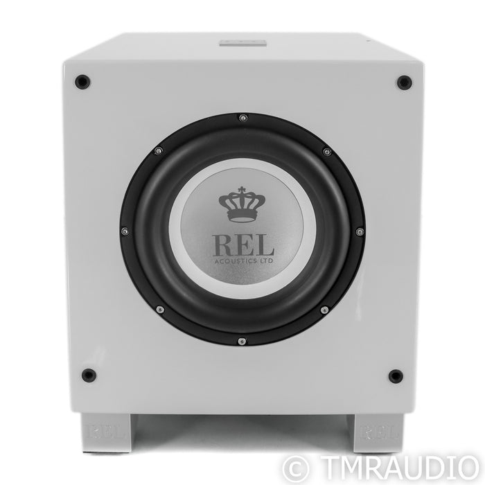REL T/7i 8” Powered Subwoofer; Piano White