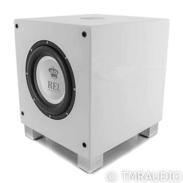 REL T/7i 8” Powered Subwoofer; Piano White