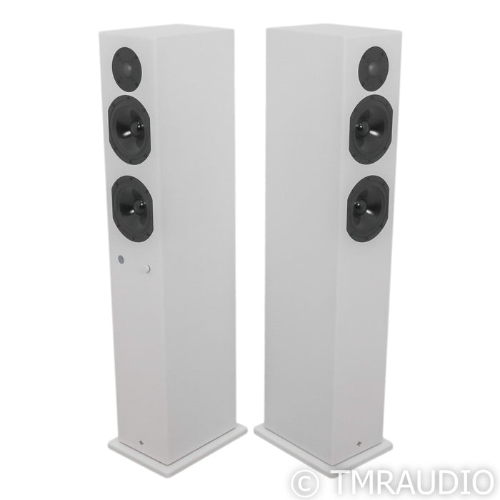 Totem Acoustic KIN Play Powered Floorstanding Speakers; White Pair; Bluetooth