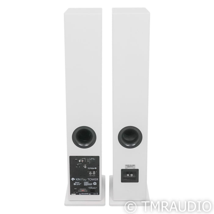Totem Acoustic KIN Play Powered Floorstanding Speakers; White Pair; Bluetooth