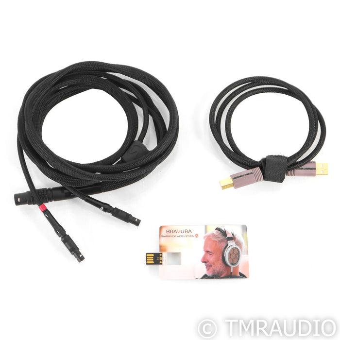 Warwick Acoustics Bravura Elecrostatic Headphones; w/ Sonoma Headphone Amplifier