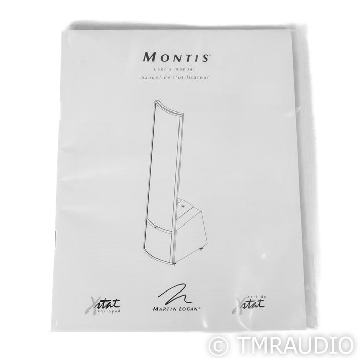 Martin Logan Montis Hybrid Floorstanding Speakers; Dark Cherry Pair