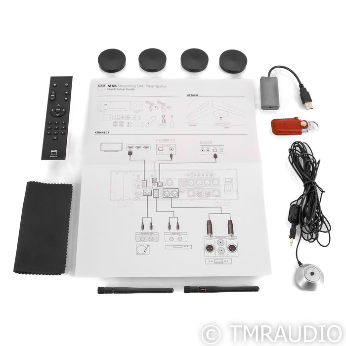 NAD M66 Wireless Streaming DAC / Preamplifier; D/A Converter (Open Box)