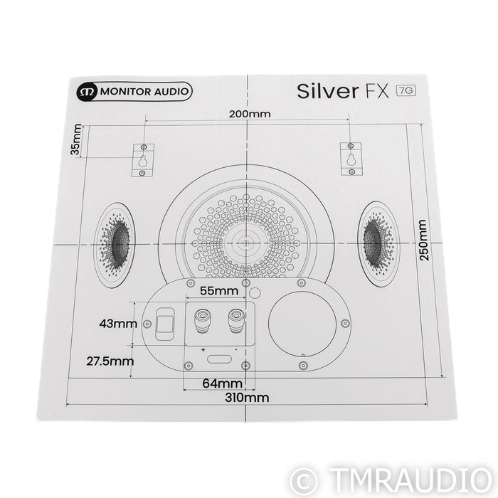 Monitor Audio Silver FX 7G Satellite Speakers; Satin White Pair