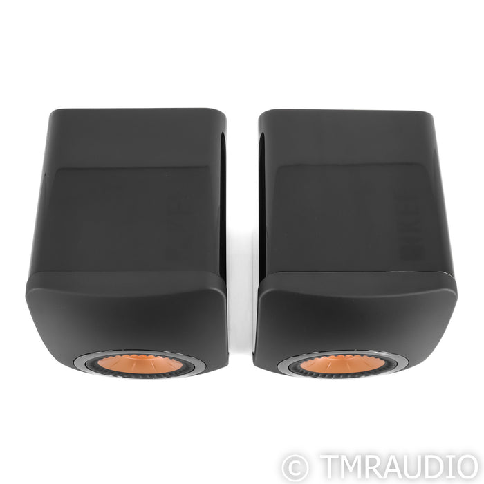 KEF LS50 Bookshelf Speakers; Black Gloss Pair