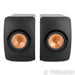 KEF LS50 Bookshelf Speakers; Black Gloss Pair