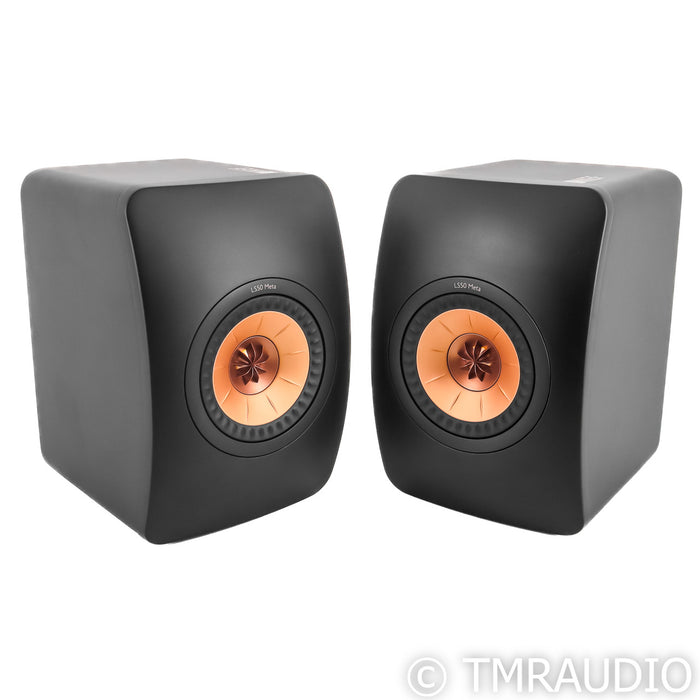KEF LS50 Meta Bookshelf Speakers; Black Pair