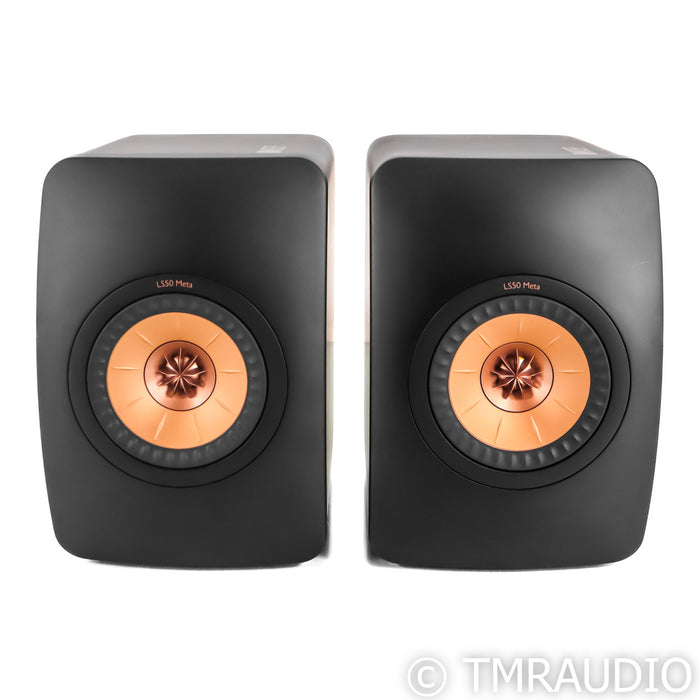 KEF LS50 Meta Bookshelf Speakers; Black Pair