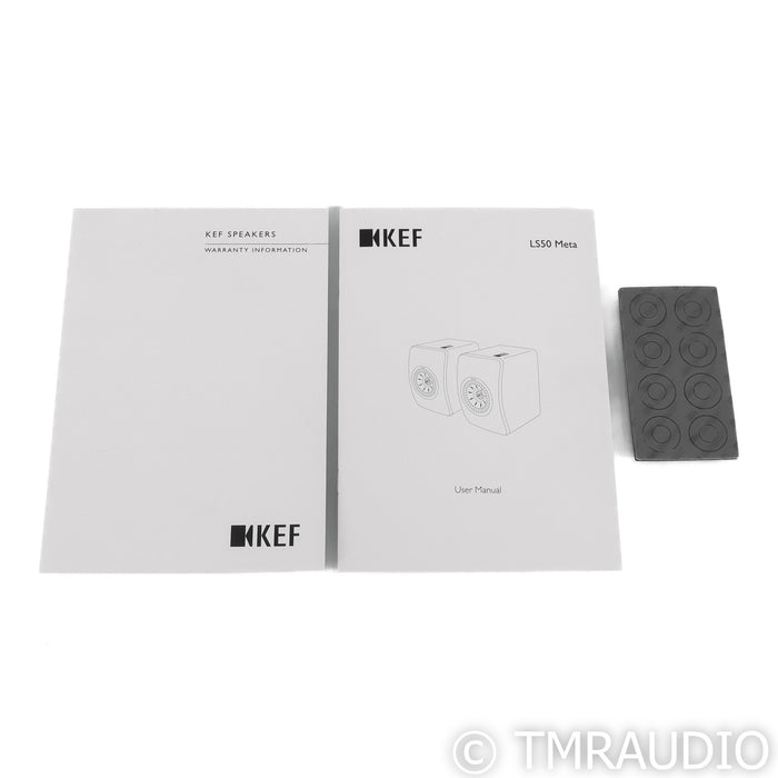 KEF LS50 Meta Bookshelf Speakers; Black Pair