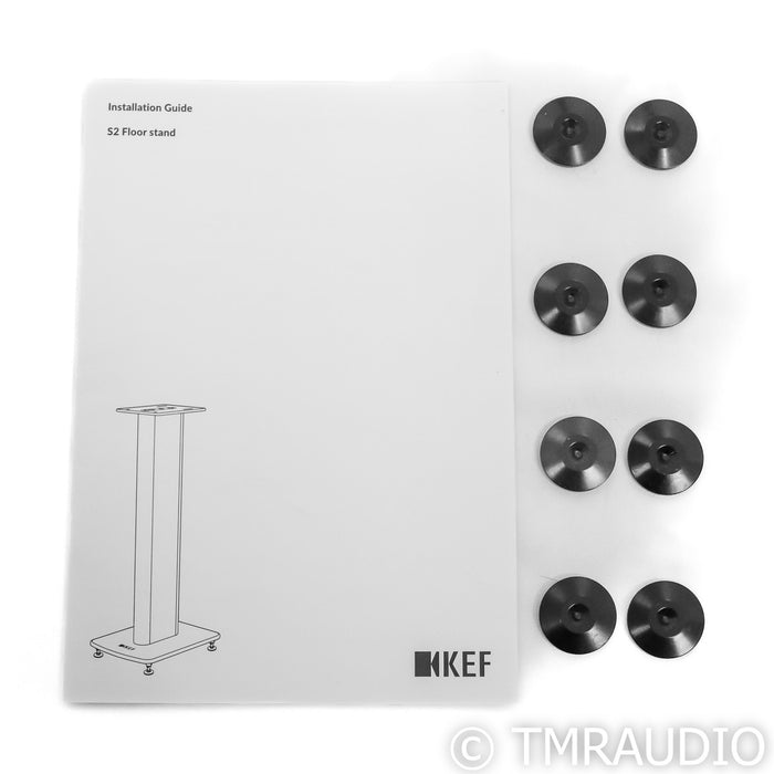 KEF S2 Bookshelf Speaker Stands; Black Pair