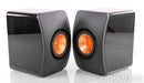 KEF LS50 Bookshelf Speakers; Black Pair