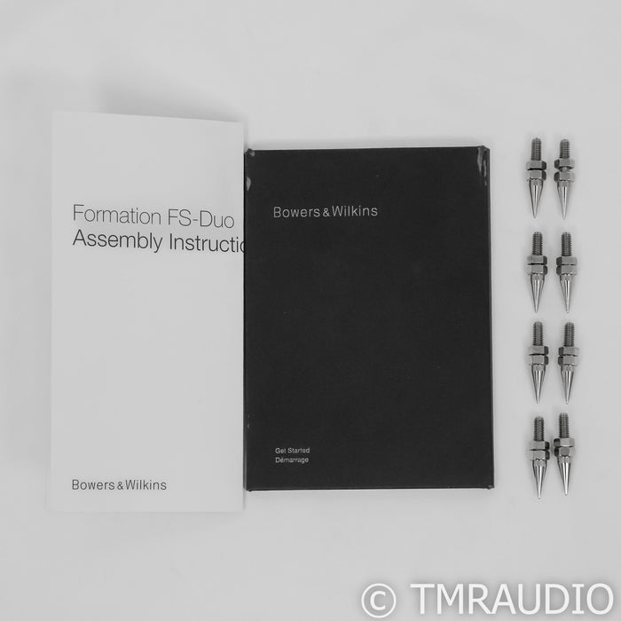 B&W Foundation Duo Wireless Powered Bookshelves; w/ Stands