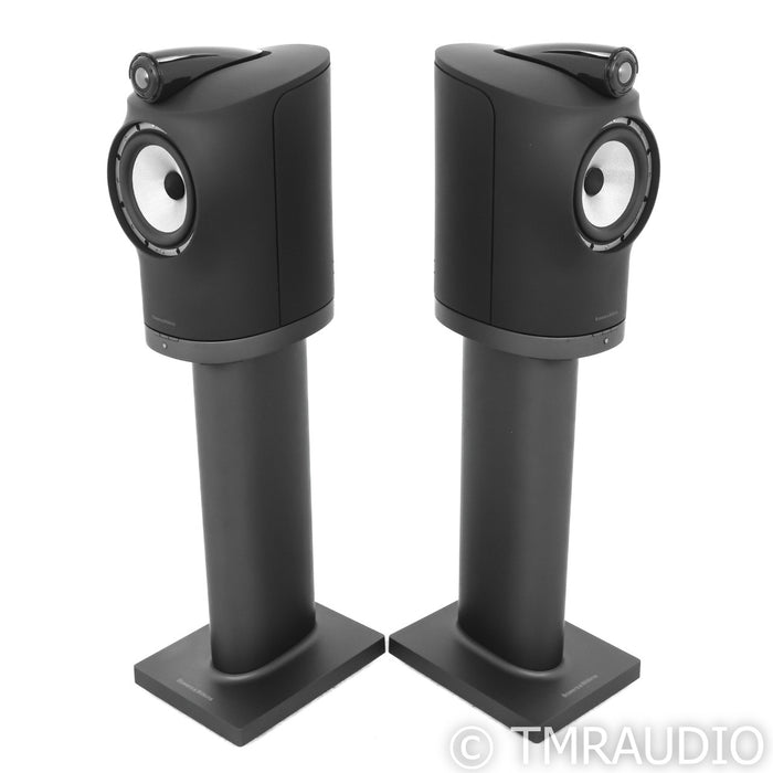 B&W Foundation Duo Wireless Powered Bookshelves; w/ Stands