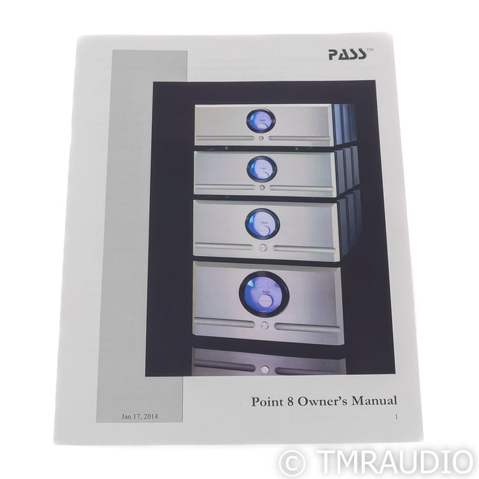 Pass Labs XA30.8 Stereo Power Amplifier; XA-30.8