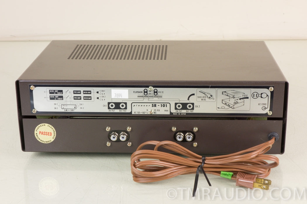 Pioneer SR 101 Stereo Tube Spring Reverb Reverberation Amplifier