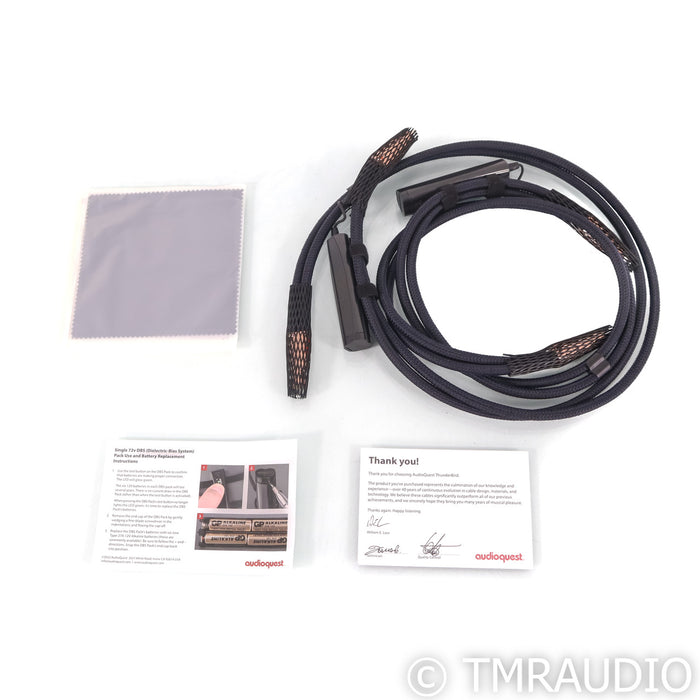AudioQuest ThunderBird RCA Cables; 1m Pair Interconnects