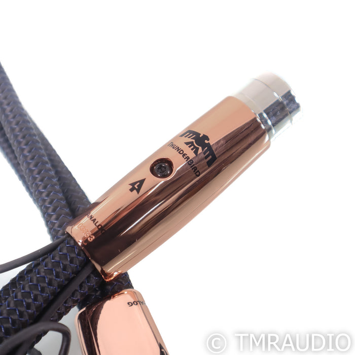 AudioQuest ThunderBird XLR Cables; 1m Pair Balanced Interconnects; 72v DBS