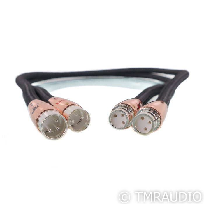 AudioQuest Black Beauty XLR Cables; 1m Pair Balanced Interconnects