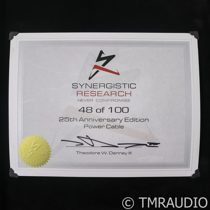 Synergistic Research 25th Anniversary Power Cable; 2m AC Cord