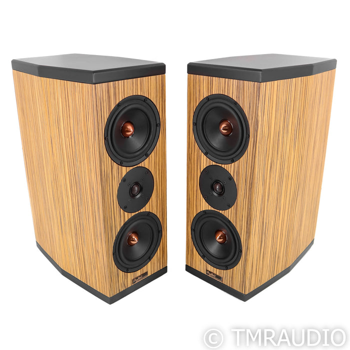 Tyler Acoustics D3M Bookshelf Speakers; Zebra Wood Pair