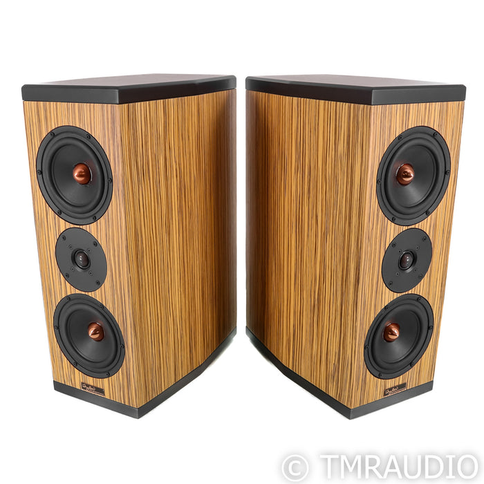 Tyler Acoustics D3M Bookshelf Speakers; Zebra Wood Pair