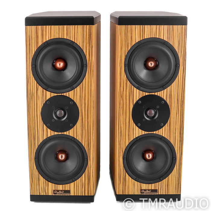 Tyler Acoustics D3M Bookshelf Speakers; Zebra Wood Pair