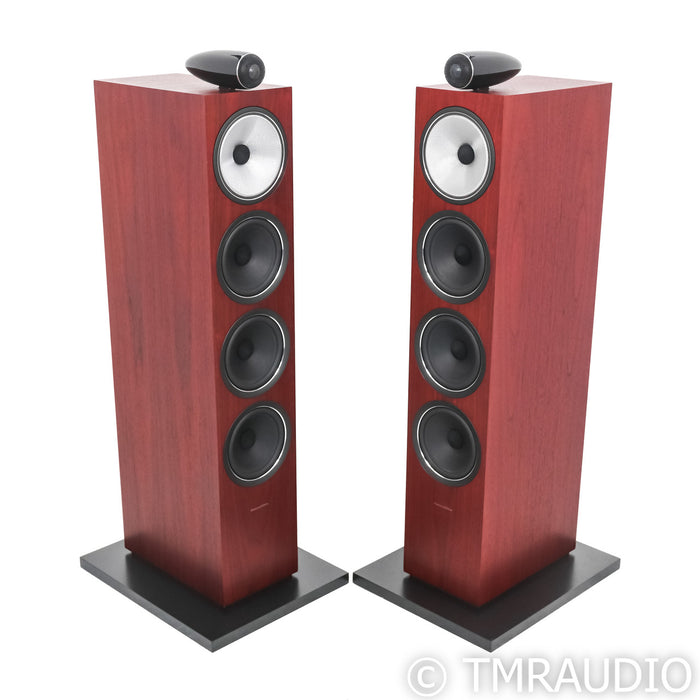 B&W 702 S2 Floorstanding Speakers; Rosenut Pair