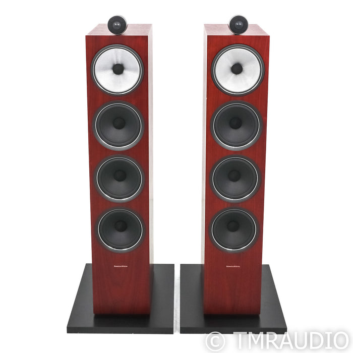 B&W 702 S2 Floorstanding Speakers; Rosenut Pair