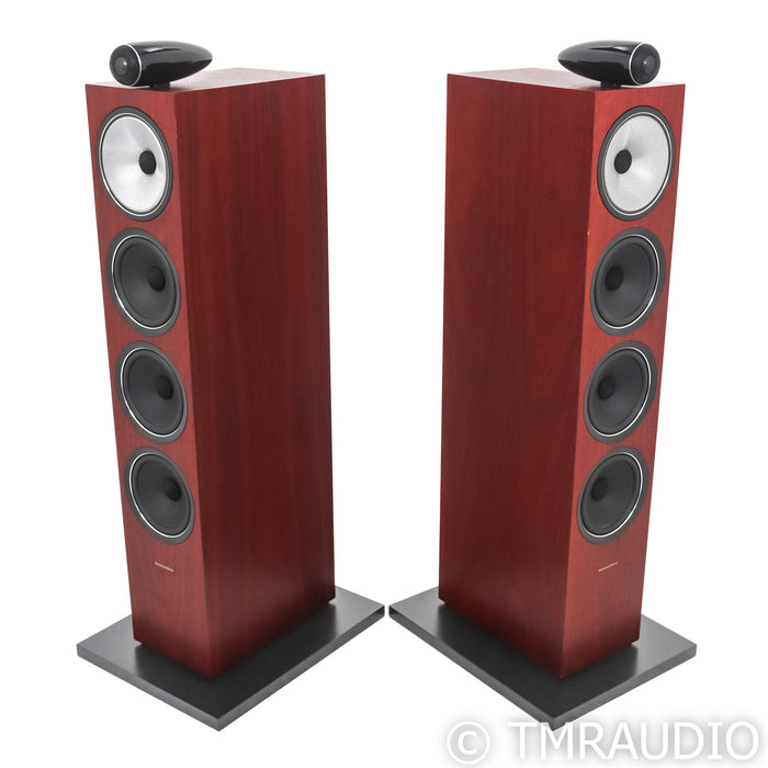 B&W 702 S2 Floorstanding Speakers; Rosenut Pair