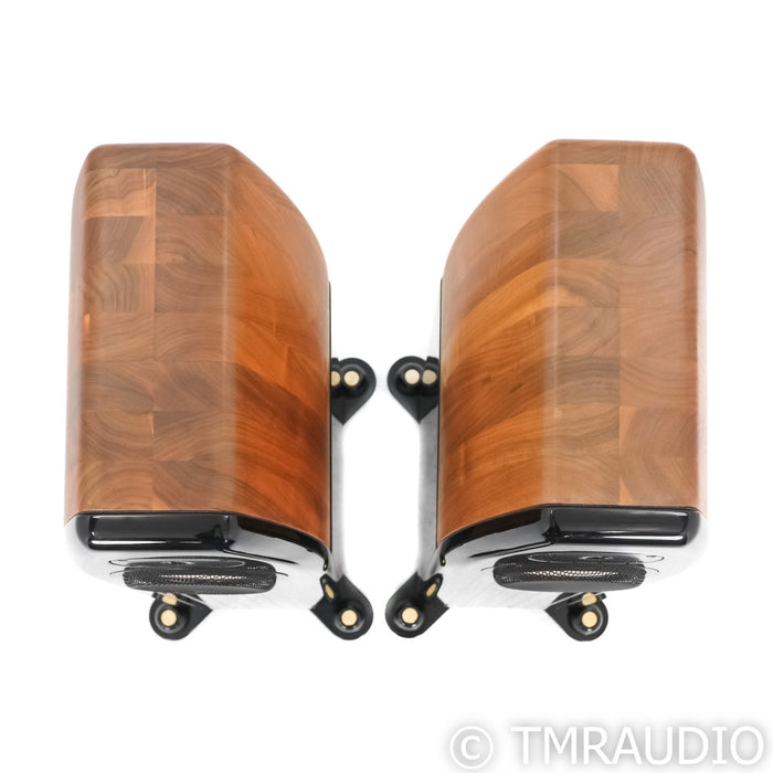 Kharma Mini Exquisite Floorstanding Speakers; Piano Black / American Walnut Pair
