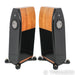 Kharma Mini Exquisite Floorstanding Speakers; Piano Black / American Walnut Pair
