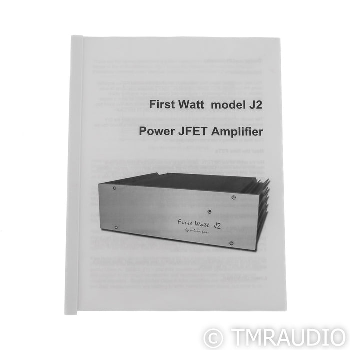 First Watt J2 Stereo Power Amplifier